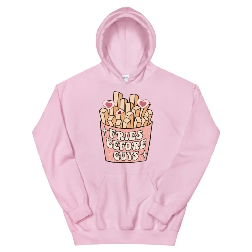 Fries Before Guys Funny Valentines Day 2022 Hoodie