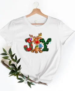 Joy Christmas Reindeer Shirt