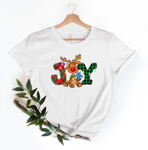 Joy Christmas Reindeer Shirt