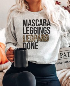 Mascara Leggings Leopard Done Sweatshirt