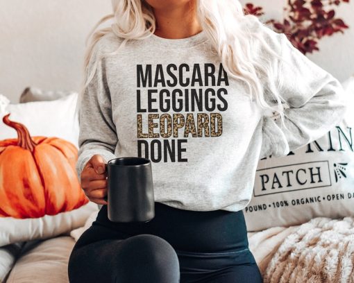 Mascara Leggings Leopard Done Sweatshirt