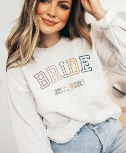 Retro Bride Est Sweatshirt