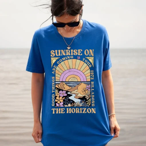 Sunshine On The Horizon Retro Vintage T-Shirt