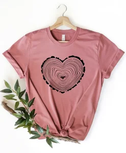 Tree Trunk Heart Shirt