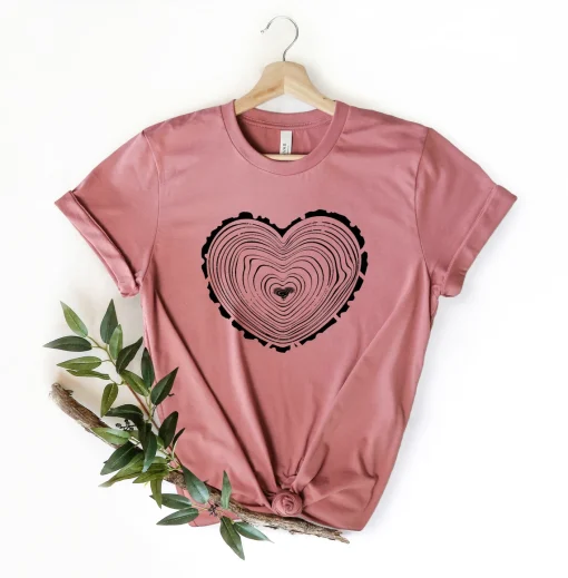 Tree Trunk Heart Shirt