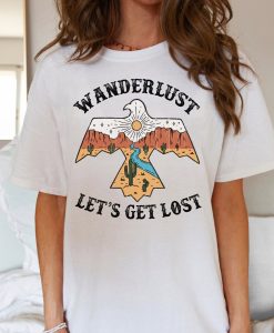 Wanderlust Let's Het Lost Retro T-Shirt