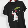 Christmas rabbit with ball T-shirt