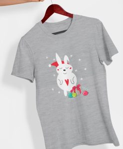 Christmas rabbit with presents T-shirt
