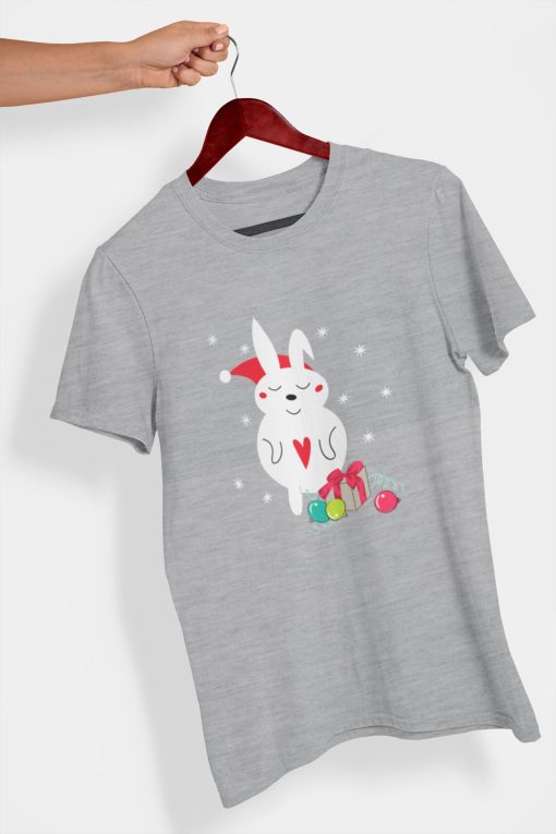 Christmas rabbit with presents T-shirt