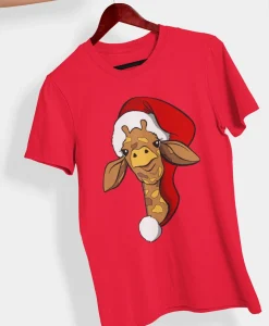 Cute Christmas giraffe T-shirt