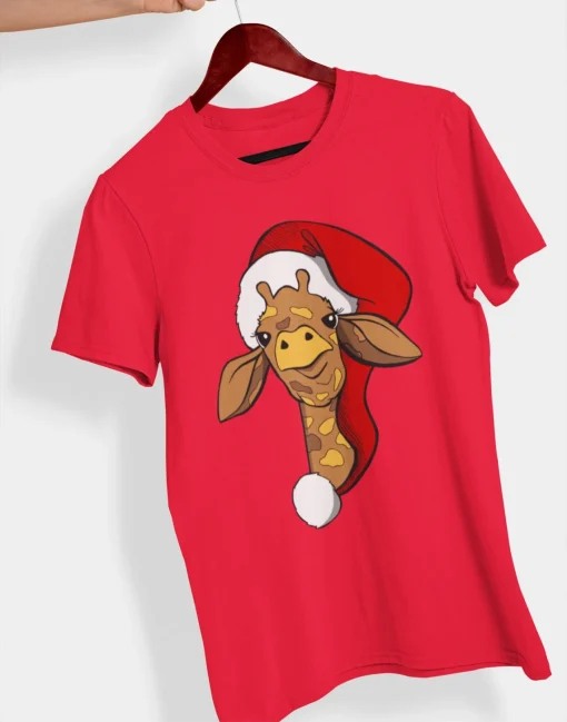 Cute Christmas giraffe T-shirt