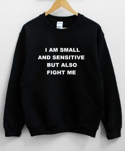 I Am Small And Sensitive But Also Fight Me Sweatshirt