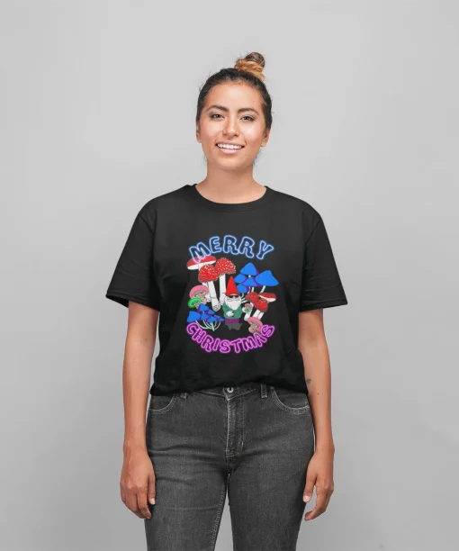 Merry Christmas with Magic Mushrooms T-shirt