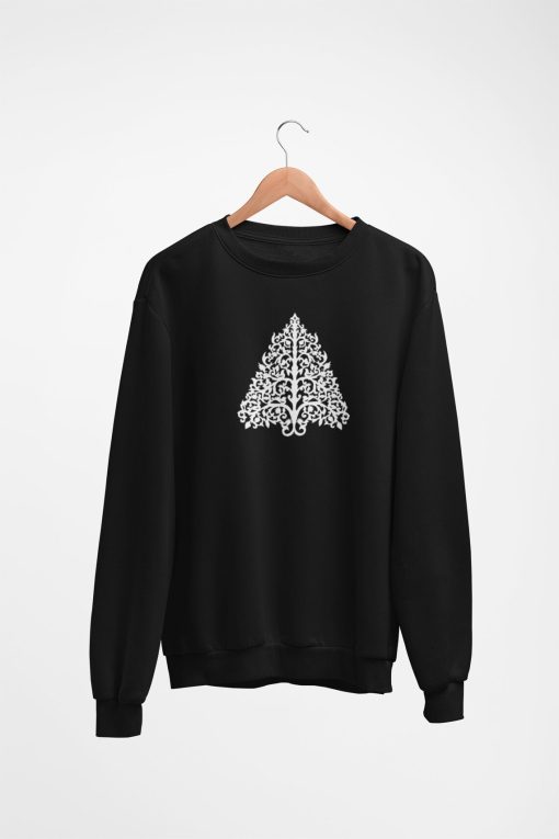 Minimalistic Christmas tree sweatshirt