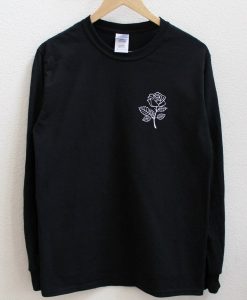 Rose Flower Unisex Long Sleeve Sweatshirt