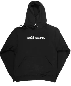 Self Care Black Unisex Hoodie