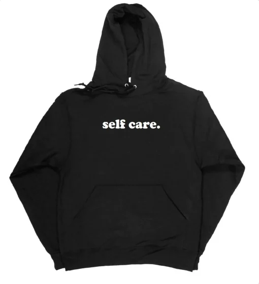 Self Care Black Unisex Hoodie