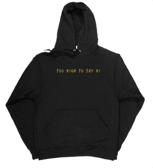 Too High To Say Hi Hoodie