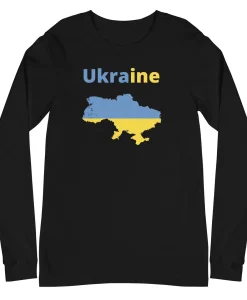 Ukraine Flag and Map Sweatshirt