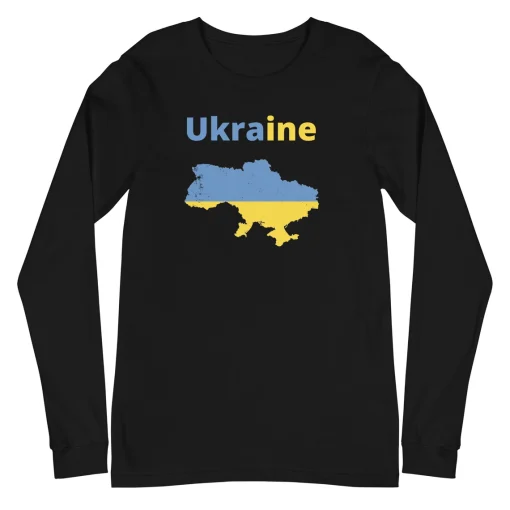 Ukraine Flag and Map Sweatshirt