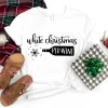 White Chritmas Red Wine Shirt