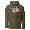 American Flag Bison Unisex Hoodie