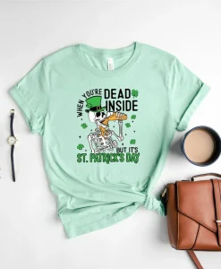 Drinking Skeleton St.Patricks Day Shirt