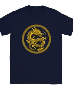 Golden chinese dragon T-shirt