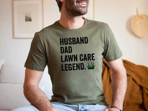 Husband Dad Lawn Care Legend Shirt