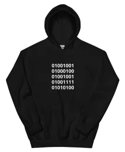 Idiot but in binary Hoodie