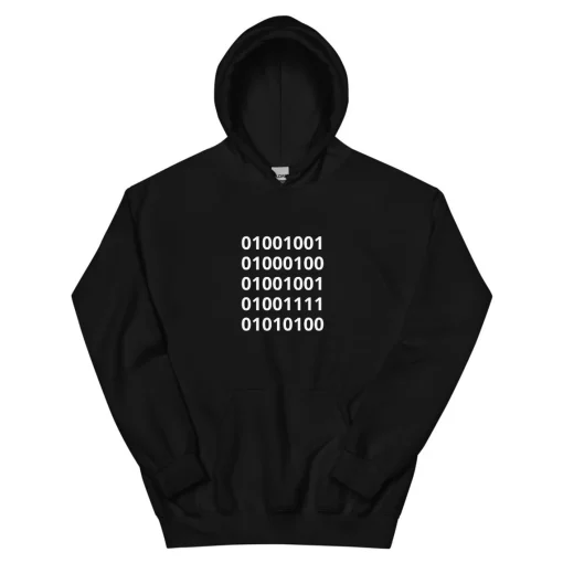 Idiot but in binary Hoodie