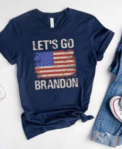 Let's Go Brandon American Flag Shirt