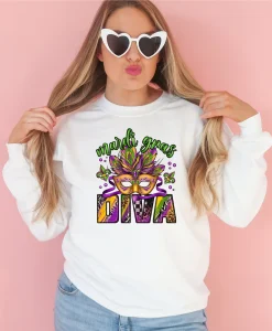 Mardi Gras Diva Sweatshirt