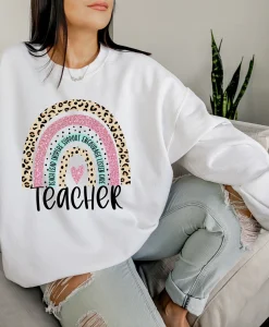 Rainbow Teacher Sweatshirt