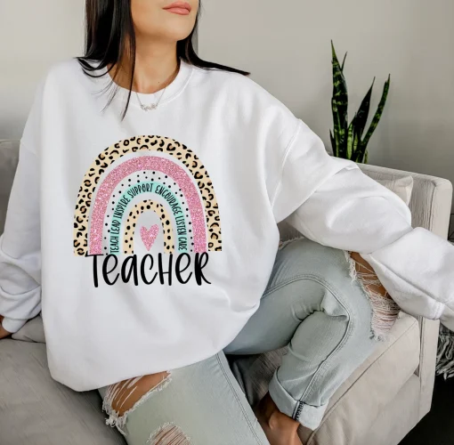 Rainbow Teacher Sweatshirt