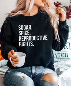 Sugar Spice And Reproductive Rights Feminist Sweatshirt