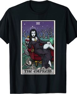 The Empress Tarot Card Halloween Vampire Gothic Horror Witch T-Shirt