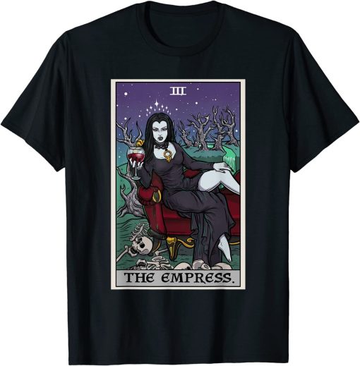 The Empress Tarot Card Halloween Vampire Gothic Horror Witch T-Shirt