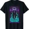 The Morrigan Death Tarot Card Gothic Pagan Witch Triple Moon T-Shirt