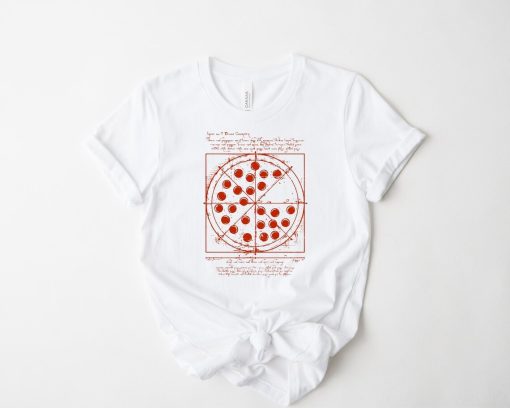 Vitruvian Pizza T Shirt