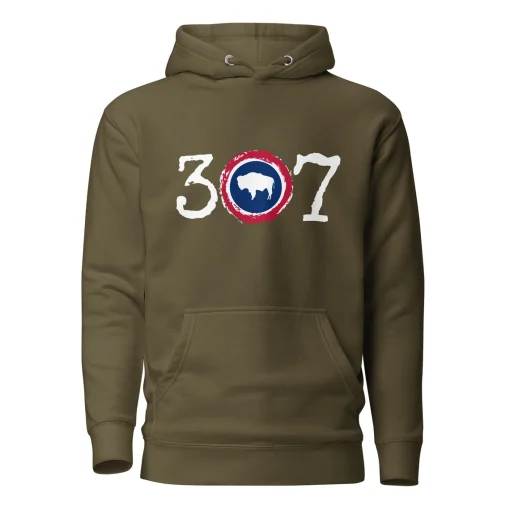 Wyoming 307 Bison Unisex Hoodie