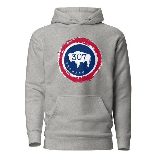 Wyoming 307 Circle Bison Unisex Hoodie