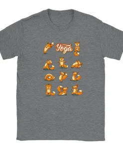 fox and yoga T-shirt