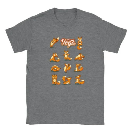 fox and yoga T-shirt