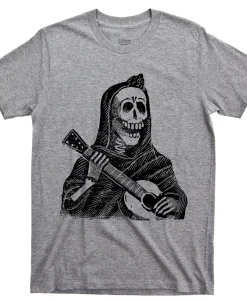 Female Skeleton Playing Guitar Shirt