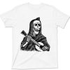 Female Skeleton Playing Guitar T Shirt