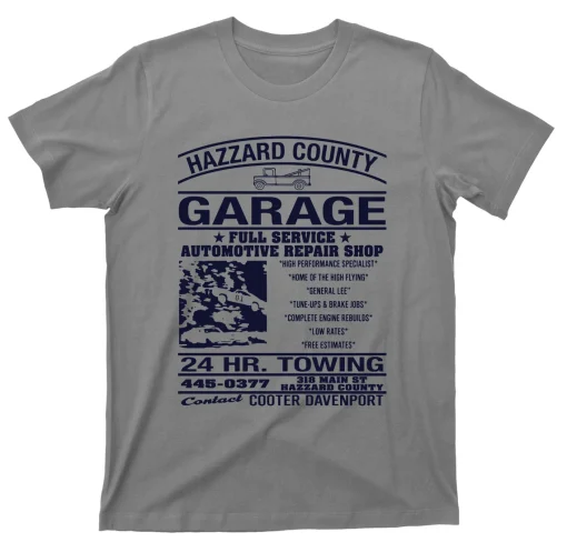 Hazzard County Garage T Shirt