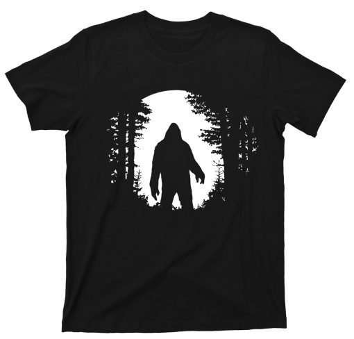 Moonlight Sasquatch Monkey Ape Man Yeti Cryptids Cryptozoology Graphic TShirt