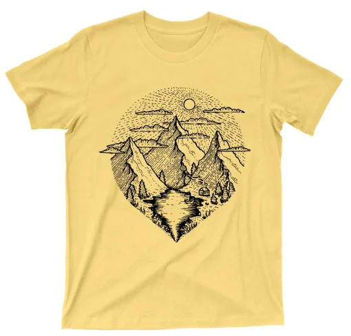 Sunrise Above Mountains T Shirt