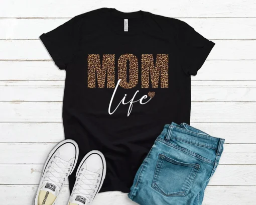 Leopard Mom Life Shirt